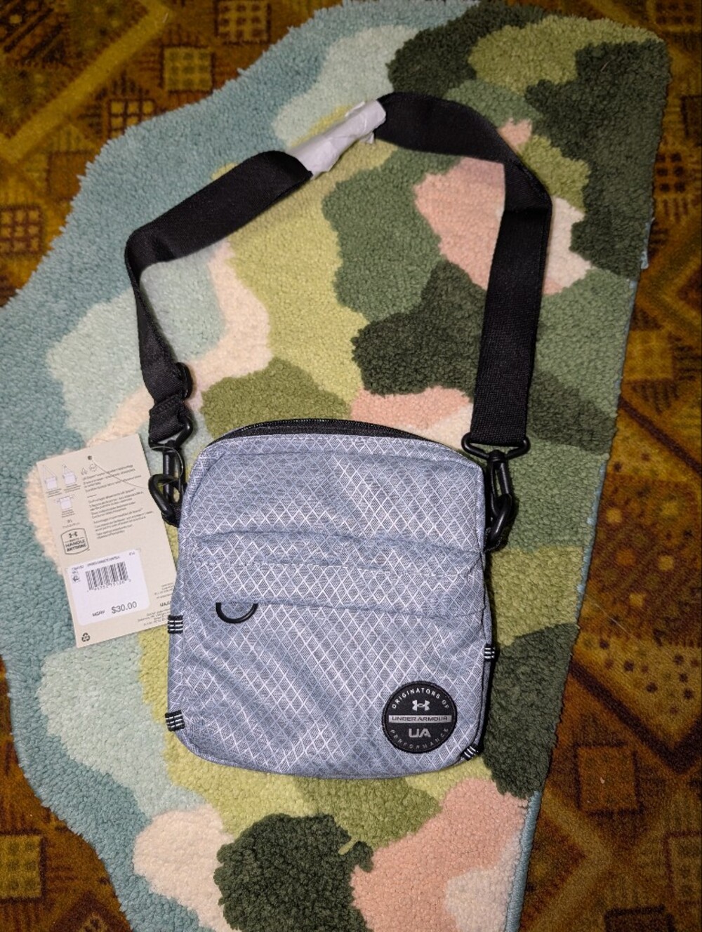 Under Armour Grey Crossbody Sling Bag Unisex